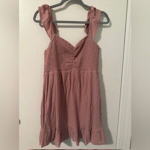 Pink Smocked Dress